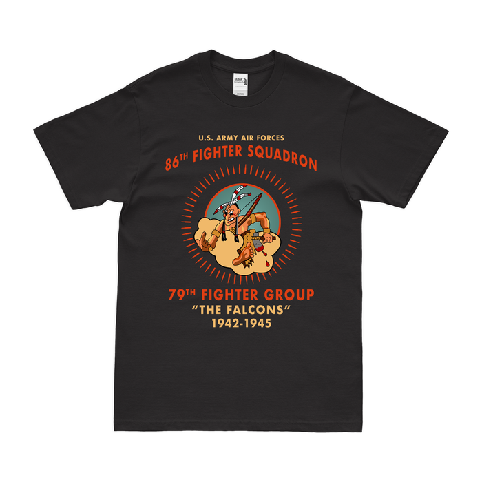 86th Fighter Squadron WW2 Legacy Tribute T-Shirt Tactically Acquired Black Clean Small