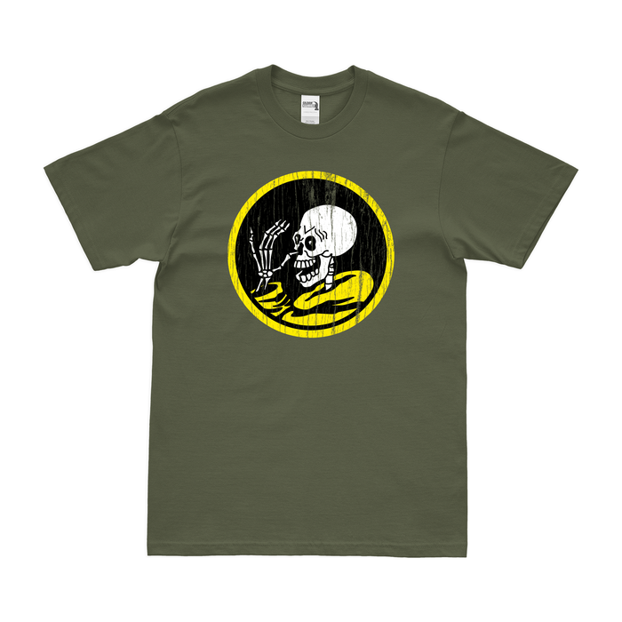 86th Bombardment Squadron WW2 USAAF T-Shirt Tactically Acquired Military Green Distressed Small