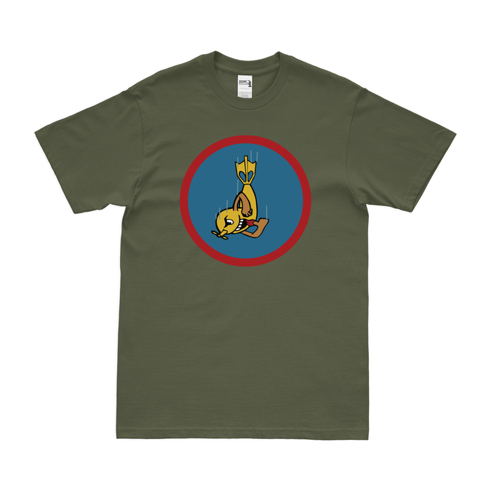 98th Bombardment Squadron WW2 USAAF T-Shirt Tactically Acquired Military Green Clean Small