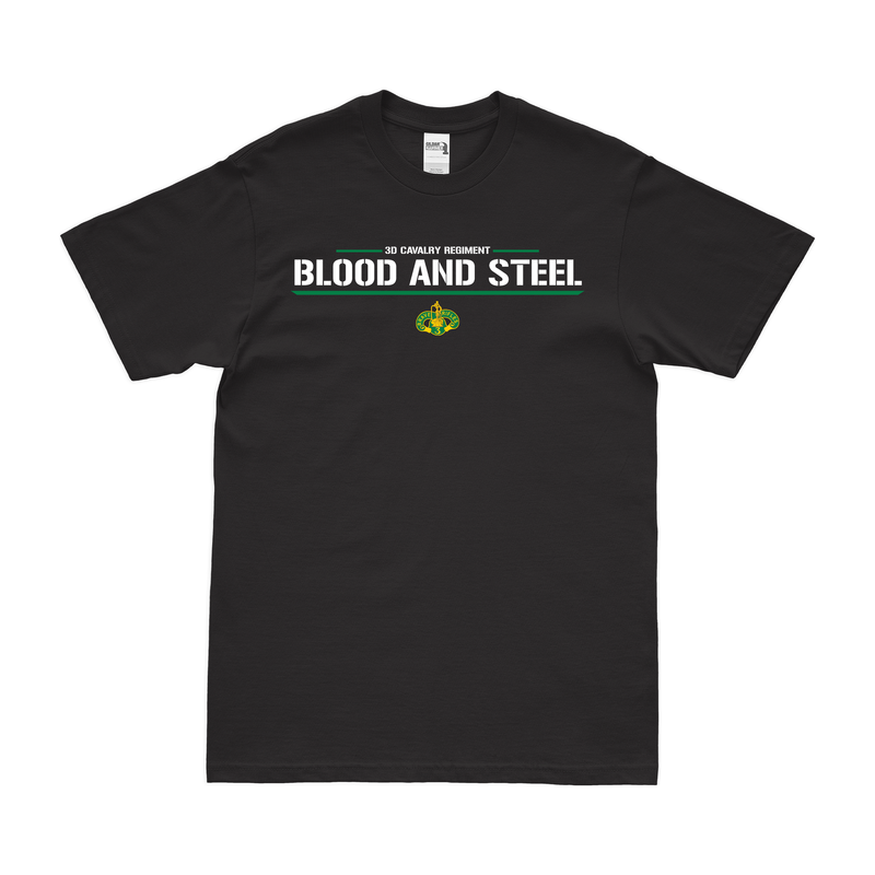 3d Cavalry 'Blood and Steel' Motto T-Shirt