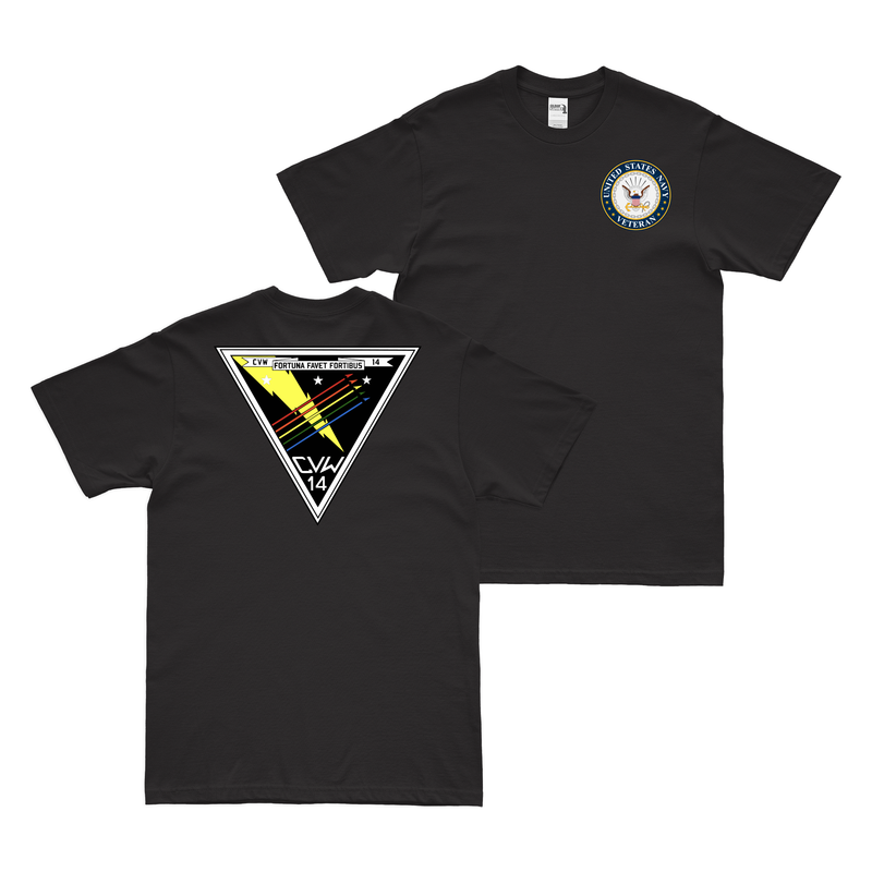 両面空母航空団14（CVW-14）退役軍人Tシャツ