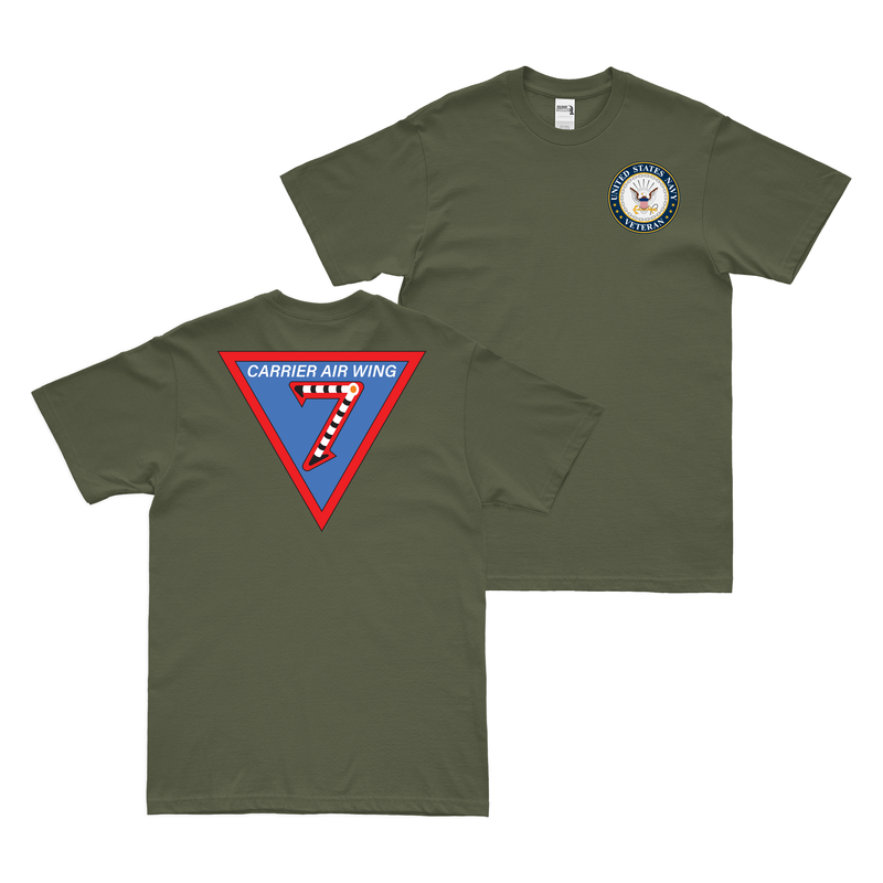 両面空母航空団7 (CVW-7) ベテランTシャツ