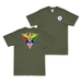 Double-Sided Carrier Air Wing 8 (CVW-8) Veteran T-Shirt Tactically Acquired Military Green Clean Small