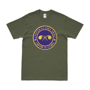 U.S. Army Chemical Corps Branch Crest T-Shirt Tactically Acquired Military Green Distressed Small
