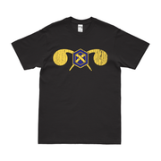 U.S. Army Chemical Corps Emblem T-Shirt Tactically Acquired Black Distressed Small