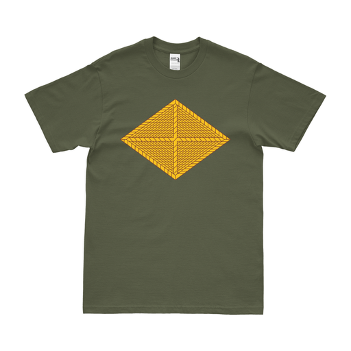 U.S. Army Finance Corps Branch Emblem T-Shirt Tactically Acquired Military Green Clean Small