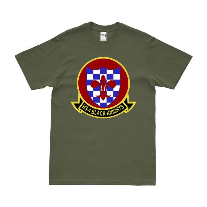 Helicopter Anti-Submarine Squadron 4 (HS-4) T-Shirt Tactically Acquired Military Green Clean Small