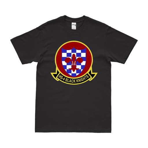 Helicopter Anti-Submarine Squadron 4 (HS-4) T-Shirt Tactically Acquired Black Clean Small