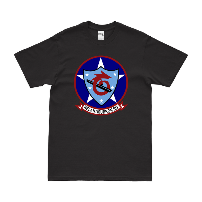 Helicopter Anti-Submarine Squadron 6 (HS-6) T-Shirt Tactically Acquired Black Clean Small