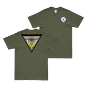 Double-Sided JSFW U.S. Navy Veteran T-Shirt Tactically Acquired Military Green Clean Small