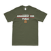 Ordnance Corps Armament For Peace Motto T-Shirt Tactically Acquired Military Green Clean Small