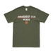 Ordnance Corps Armament For Peace Motto T-Shirt Tactically Acquired Military Green Distressed Small