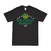 Patriotic 3d Cavalry Regiment T-Shirt Tactically Acquired Black Distressed Small