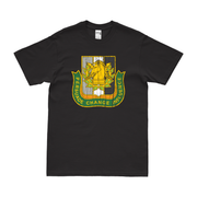 U.S. Army PSYOPS Branch Insignia T-Shirt Tactically Acquired Black Distressed Small