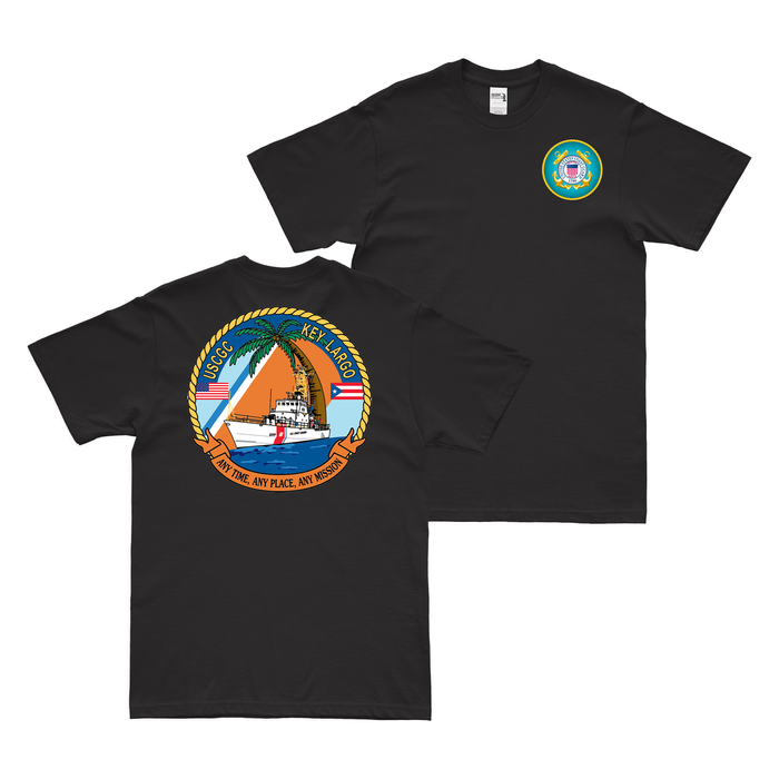 Double-Sided USCGC Key Largo (WPB-1324) T-Shirt Tactically Acquired   