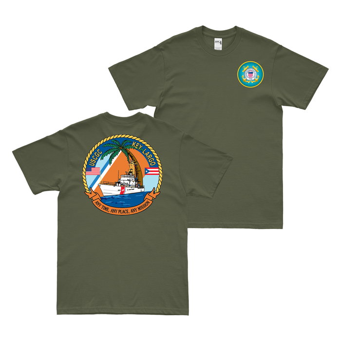 Double-Sided USCGC Key Largo (WPB-1324) T-Shirt Tactically Acquired   