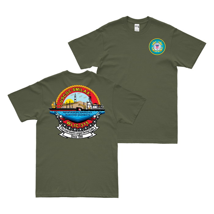 Double-Sided USCGC Smilax (WLIC-315) T-Shirt Tactically Acquired   