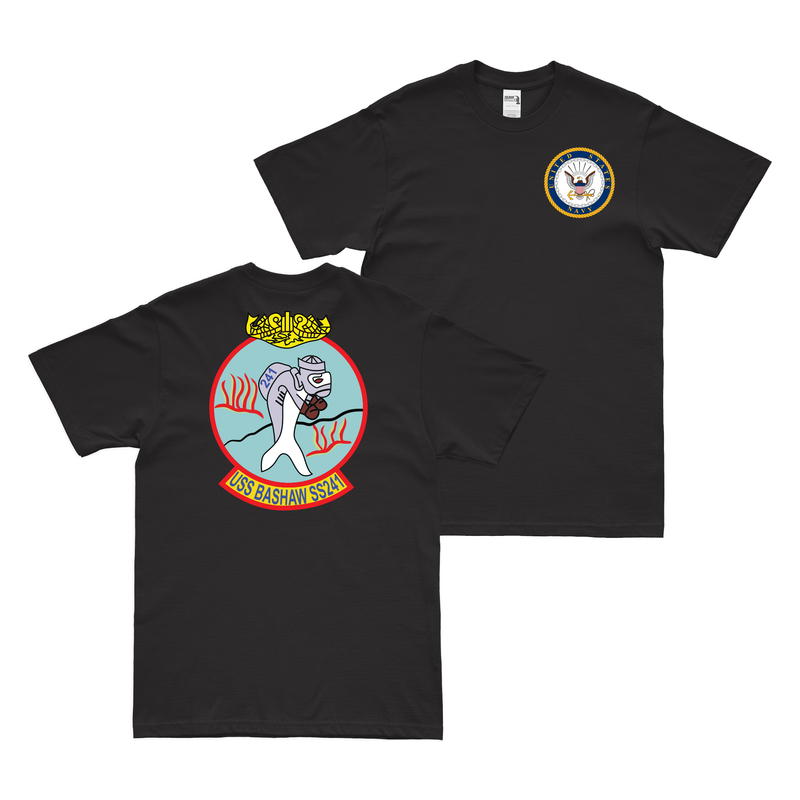 Double-Sided USS Bashaw (SS-241) T-Shirt