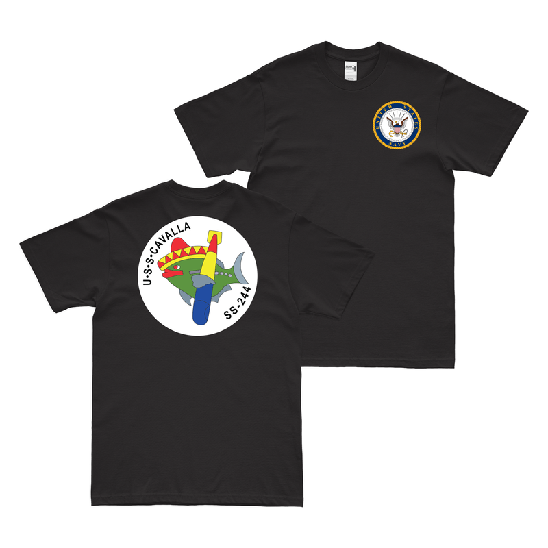 Double-Sided USS Cavalla (SS-244) T-Shirt