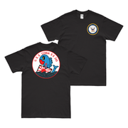 Double-Sided USS Cobia (SS-245) T-Shirt Tactically Acquired Black Clean Small