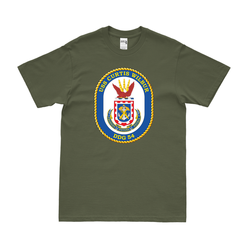 USS Curtis Wilbur (DDG-54) Logo Emblem T-Shirt
