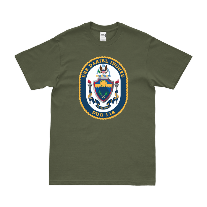 USS Daniel Inouye (DDG-118) Logo Emblem T-Shirt Tactically Acquired   