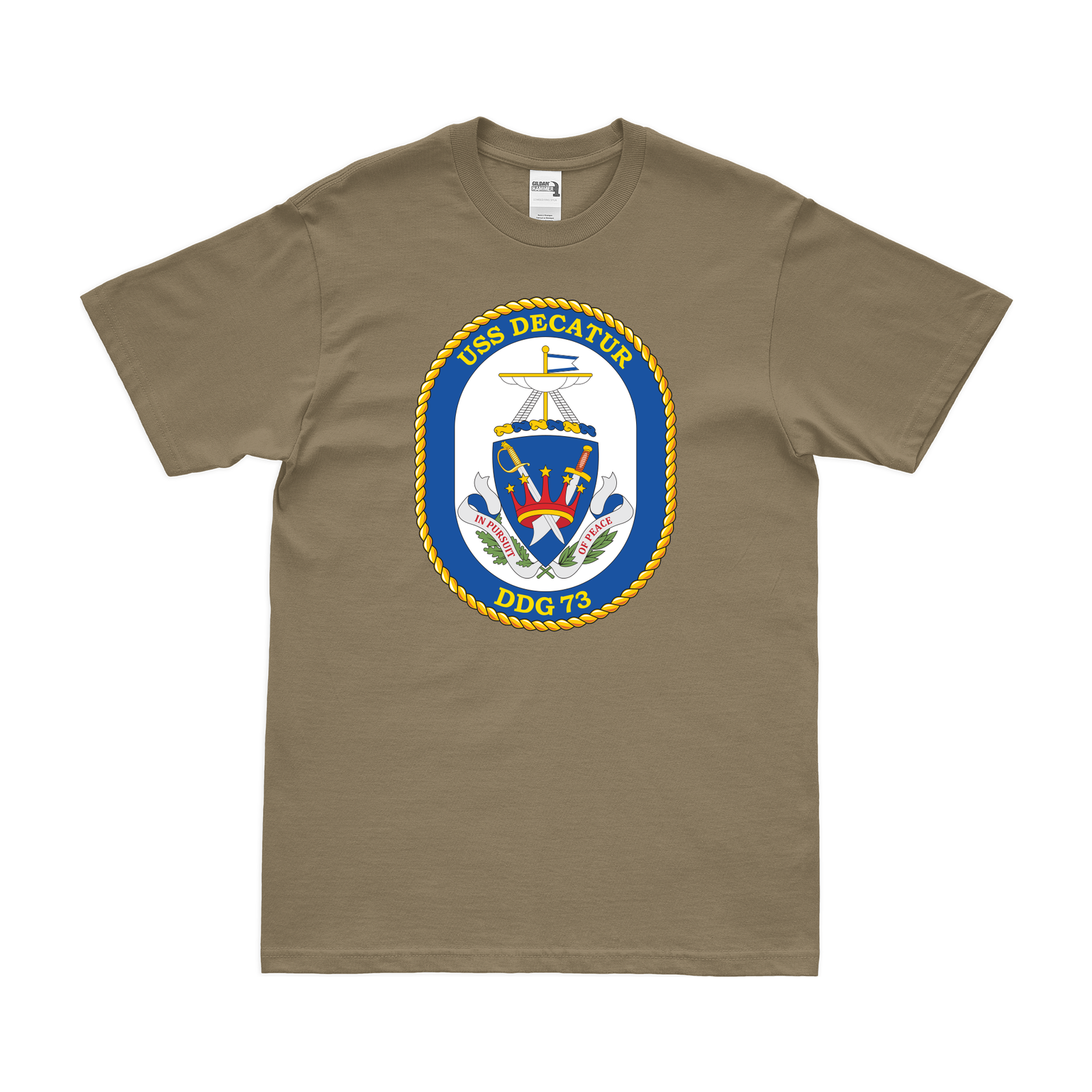 USS Decatur (DDG-73) Logo Emblem T-Shirt Tactically Acquired   