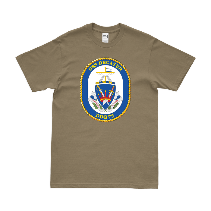 USS Decatur (DDG-73) Logo Emblem T-Shirt Tactically Acquired   