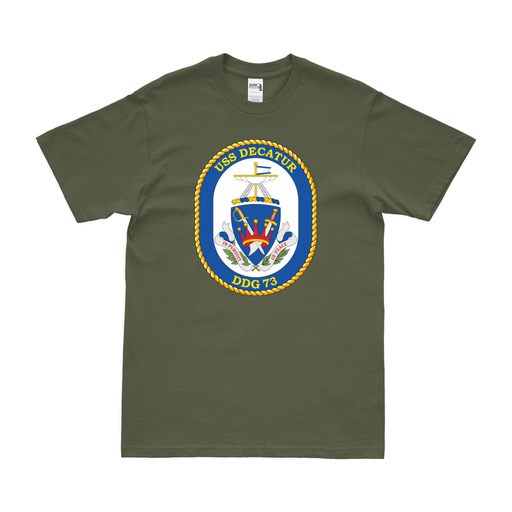 USS Decatur (DDG-73) Logo Emblem T-Shirt Tactically Acquired   