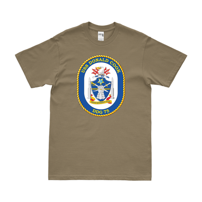 USS Donald Cook (DDG-75) Logo Emblem T-Shirt Tactically Acquired   