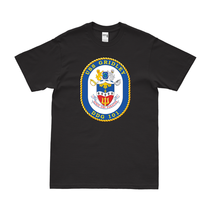 USS Gridley (DDG-100) Logo Emblem T-Shirt Tactically Acquired   