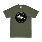 USS Hake (SS-256) Gato-class Submarine T-Shirt Tactically Acquired Military Green Distressed Small