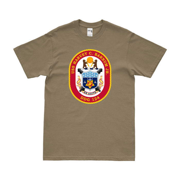 USS Harvey C. Barnum Jr. (DDG-124) Logo Emblem T-Shirt Tactically Acquired   