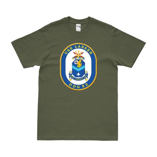 USS Lassen (DDG-82) Logo Emblem T-Shirt Tactically Acquired   