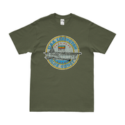 USS Lexington (CV-16) T-Shirt Tactically Acquired Military Green Distressed Small