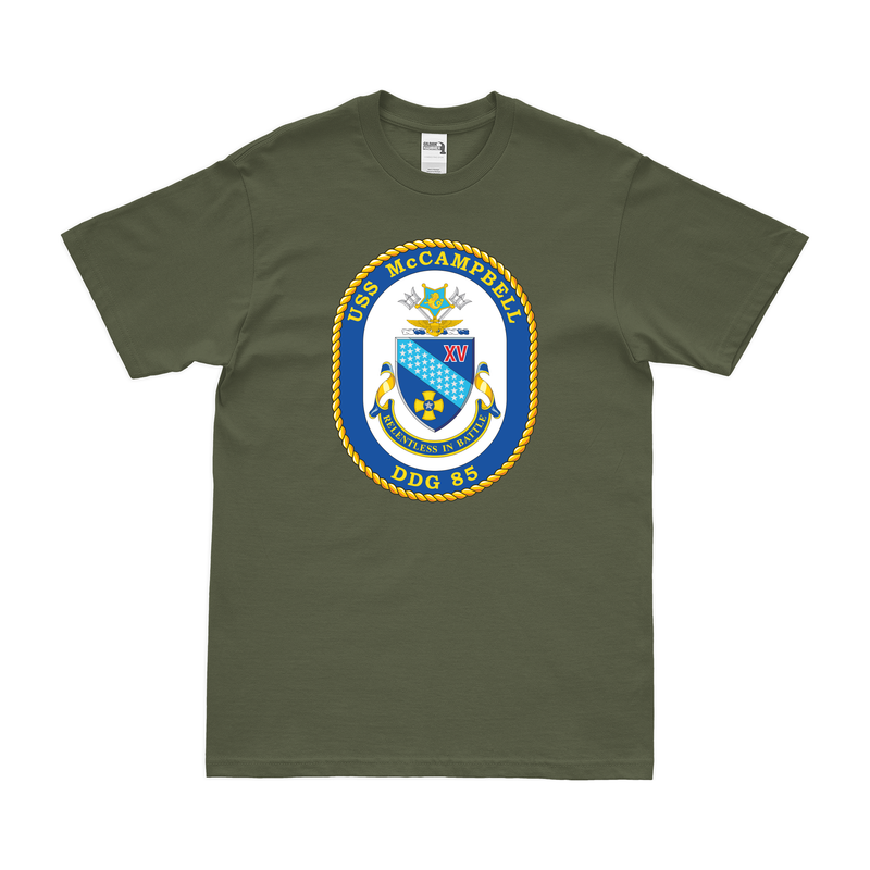 USS McCampbell (DDG-85) Logo Emblem T-Shirt
