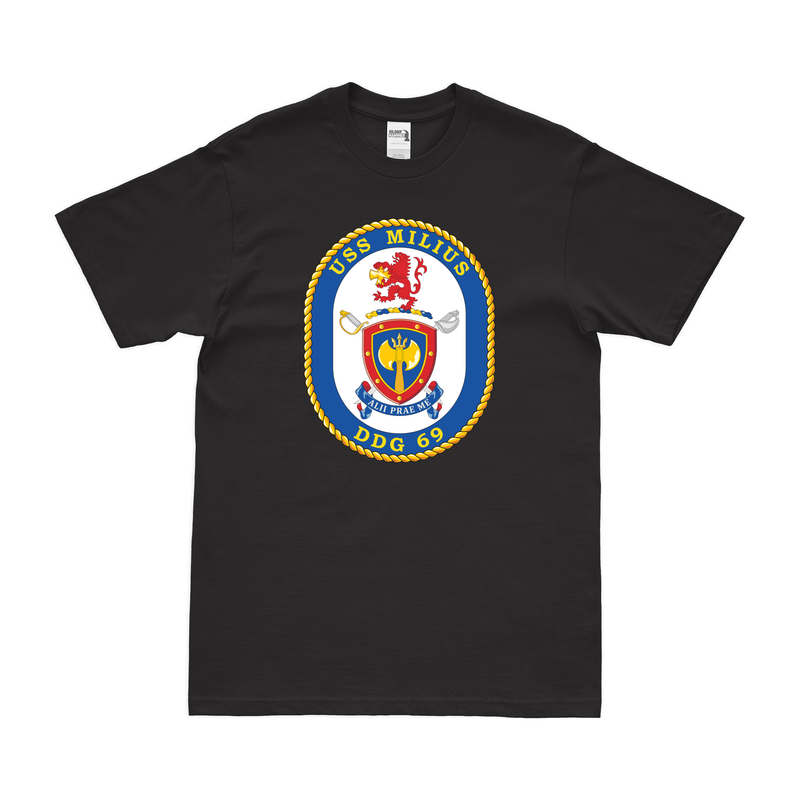 USS Milius (DDG-69) Destroyer Logo Emblem T-Shirt