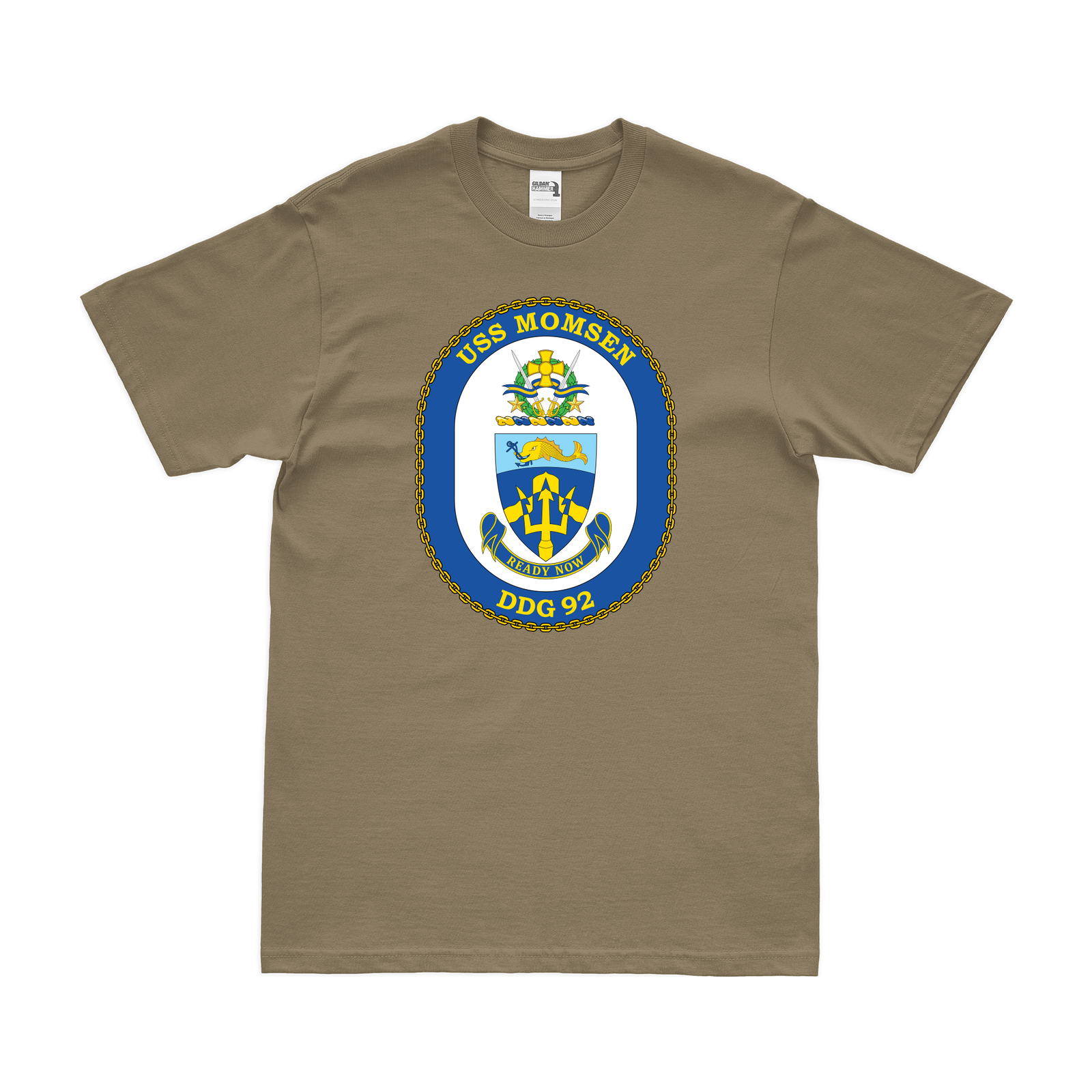 USS Momsen (DDG-92) Logo Emblem T-Shirt Tactically Acquired   