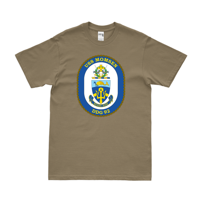 USS Momsen (DDG-92) Logo Emblem T-Shirt Tactically Acquired   