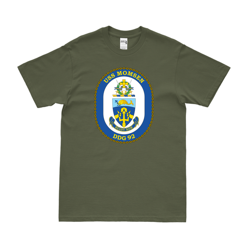 USS Momsen (DDG-92) Logo Emblem T-Shirt Tactically Acquired   