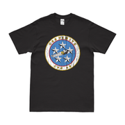 USS Nimitz (CVN-68) Logo T-Shirt Tactically Acquired Black Distressed Small
