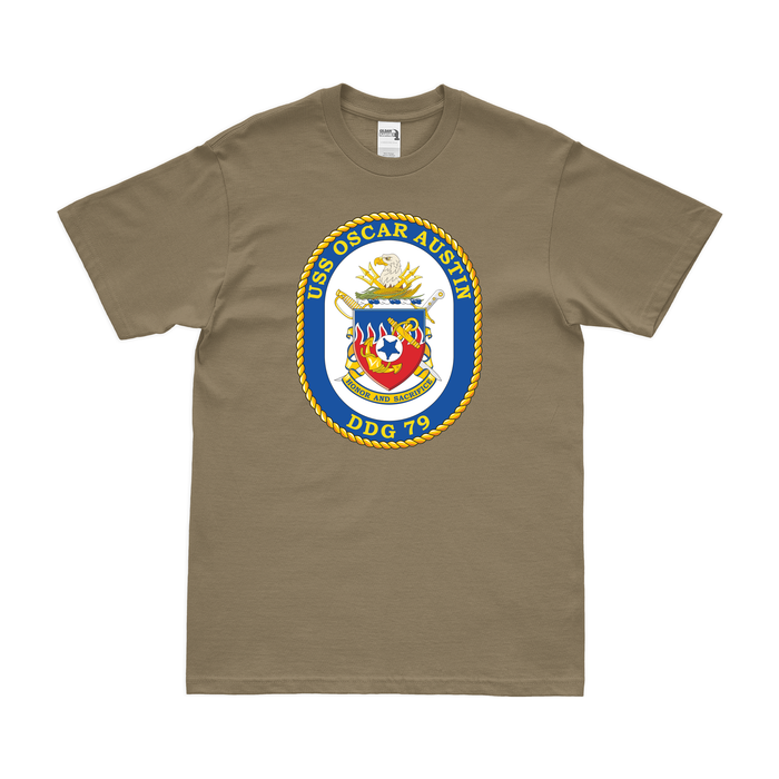 USS Oscar Austin (DDG-79) Logo Emblem T-Shirt Tactically Acquired   