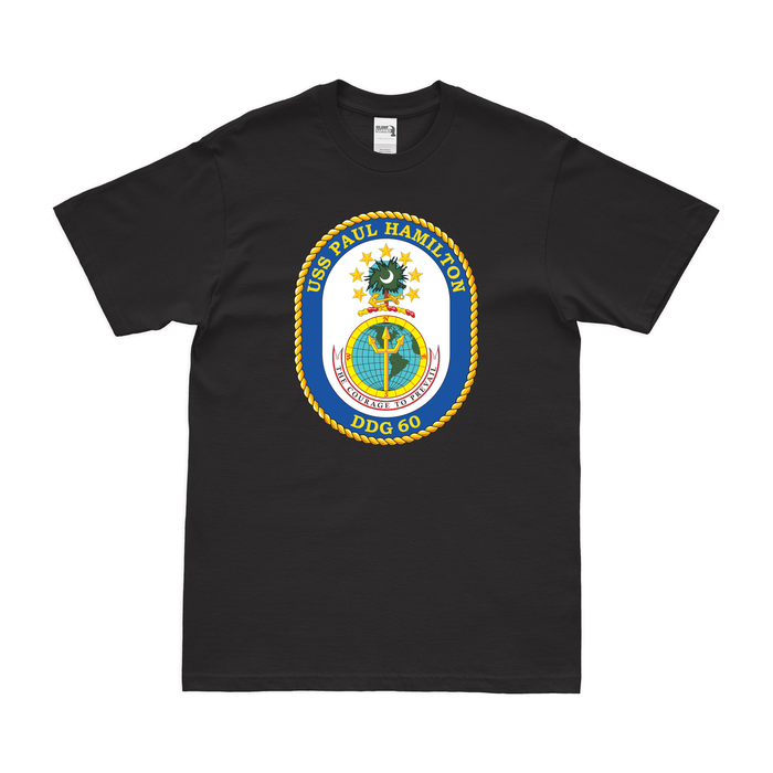 USS Paul Hamilton (DDG-60) Logo Emblem T-Shirt Tactically Acquired   