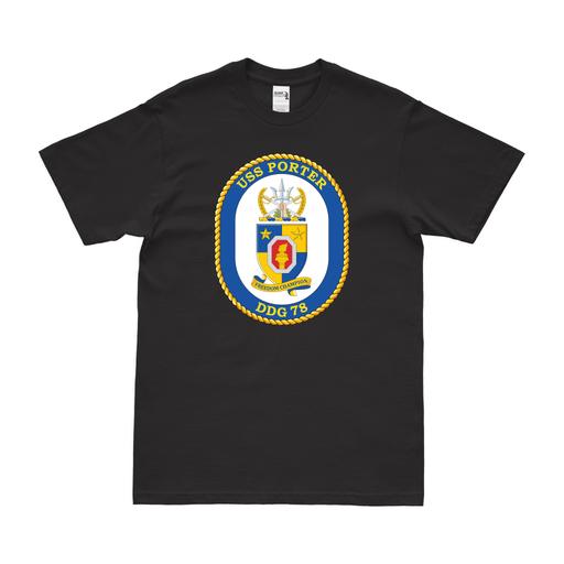 USS Porter (DDG-78) Logo Emblem T-Shirt Tactically Acquired   