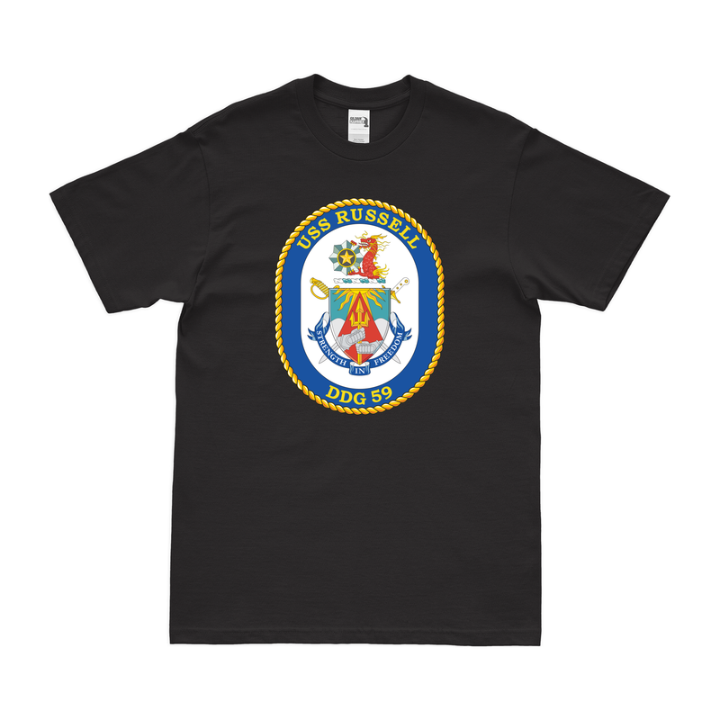 USS Russell (DDG-59) Logo Emblem T-Shirt