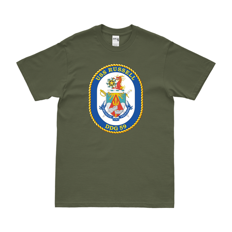 USS Russell (DDG-59) Logo Emblem T-Shirt