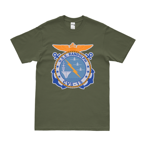 USS Randolph (CVS-15) T-Shirt Tactically Acquired Military Green Clean Small