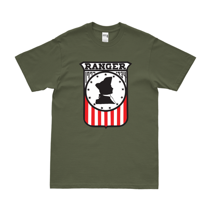 USS Ranger (CV-4) T-Shirt Tactically Acquired Military Green Clean Small