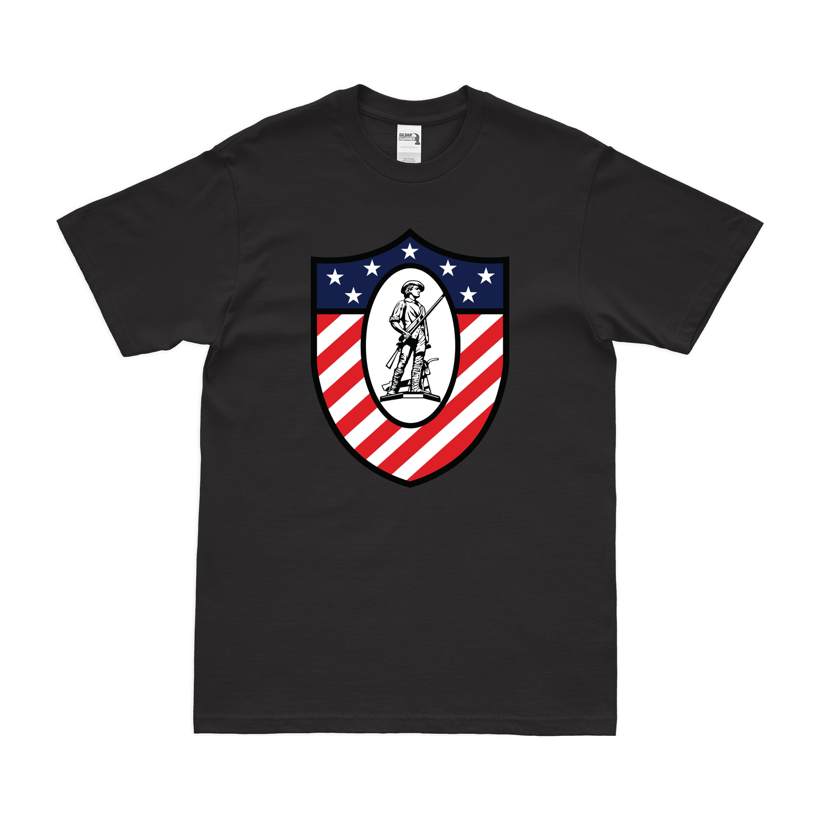 USS Ranger (CV-61) T-Shirt Tactically Acquired Black Clean Small