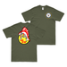 Double-Sided USS Redfin (SS-272) Gato-class Submarine T-Shirt Tactically Acquired Military Green Clean Small